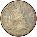 1864 Seated Liberty Silver Dollar