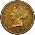 1869 Liberty Head $10 Gold Eagle