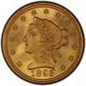 1895 Liberty Head $2.50 Gold Quarter Eagle Coin