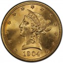 1904 Liberty Head $10 Gold Eagle