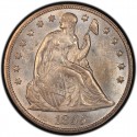 1855 Seated Liberty Silver Dollar