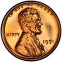 1951 Lincoln Wheat Pennies