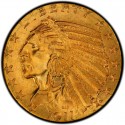 1911 Indian Head $5 Half Eagle