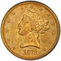 1872 Liberty Head $10 Gold Eagle