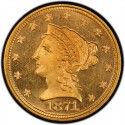 1871 Liberty Head $2.50 Gold Quarter Eagle Coin