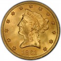 1861 Liberty Head $10 Gold Eagle
