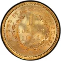 1851 Liberty Head Gold $1 Coin Value
