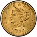 1904 Liberty Head $2.50 Gold Quarter Eagle Coin