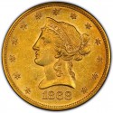 1868 Liberty Head $10 Gold Eagle