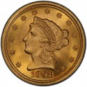 1898 Liberty Head $2.50 Gold Quarter Eagle Coin