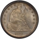 1872 Seated Liberty Silver Dollar
