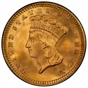 1888 Large Head Indian Princess Gold Dollar