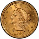 1896 Liberty Head $2.50 Gold Quarter Eagle Coin
