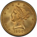 1906 Liberty Head $10 Gold Eagle