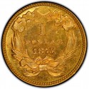 1875 Large Head Indian Princess Gold Dollar Values