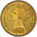 1846 Liberty Head $10 Gold Eagle