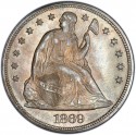 1869 Seated Liberty Silver Dollar
