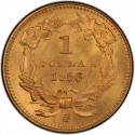 1856 Small Head Indian Princess Gold Dollar