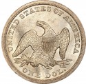 1859 Seated Liberty Silver Dollar Values