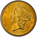 1852 Liberty Head Double Eagle