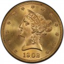 1902 Liberty Head $10 Gold Eagle