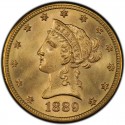 1889 Liberty Head $10 Gold Eagle