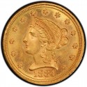 1884 Liberty Head $2.50 Gold Quarter Eagle Coin