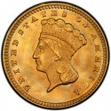 1874 Large Head Indian Princess Gold Dollar