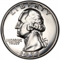1959 Washington Quarter Value