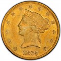1865 Liberty Head $10 Gold Eagle
