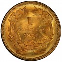 1873 Large Head Indian Princess Gold Dollar Values