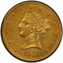1844 Liberty Head $10 Gold Eagle