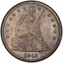 1844 Seated Liberty Silver Dollar