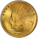 1910 Indian Head Gold $10 Eagle