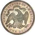 1870 Seated Liberty Silver Dollar Values