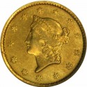 1849 Liberty Head Gold $1 Coin