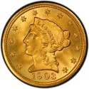 1903 Liberty Head $2.50 Gold Quarter Eagle Coin