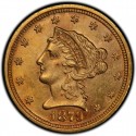 1879 Liberty Head $2.50 Gold Quarter Eagle Coin