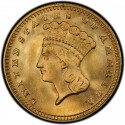 1889 Large Head Indian Princess Gold Dollar