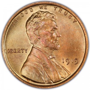 1919 Lincoln Wheat Pennies Values and Prices - Past Sales ...
