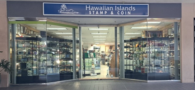 Hawaiian Islands Stamp & Coin Logo
