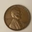 Gouge on face of wheat penny