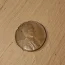 1944 S Wheat Penny with copper &amp; metal