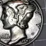 Circular punch on Mercury dime?